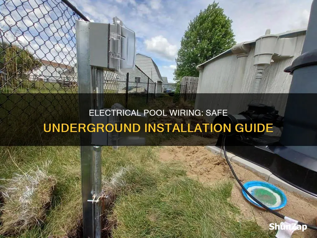 how do i bury electrical to pool