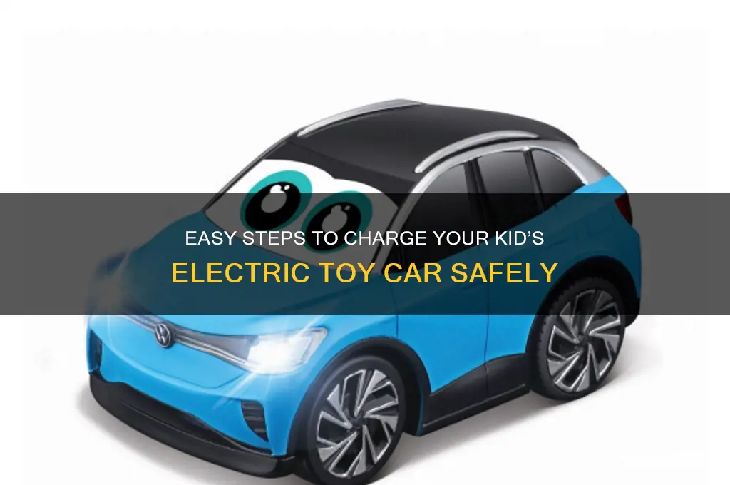 how do i charge a little electric toy car