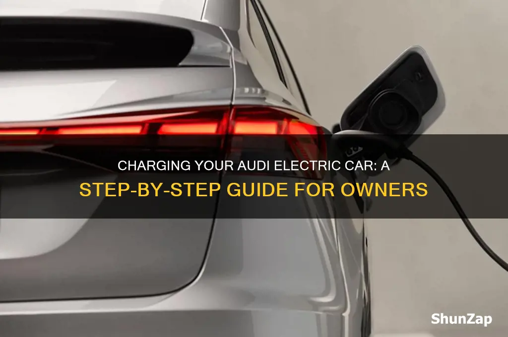 how do i charge my audi electric car