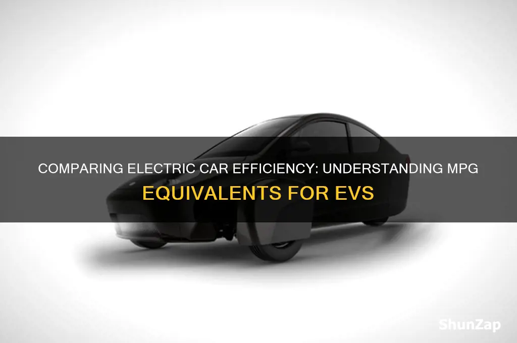 how do i compare mpg on a electric car