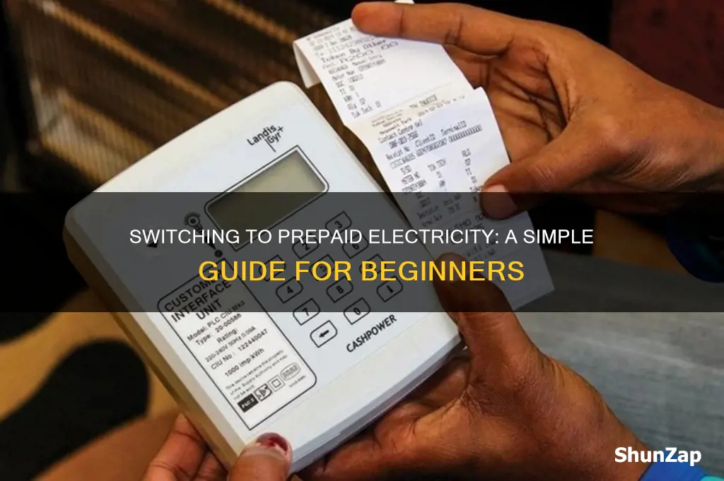 how do i convert to prepaid electricity