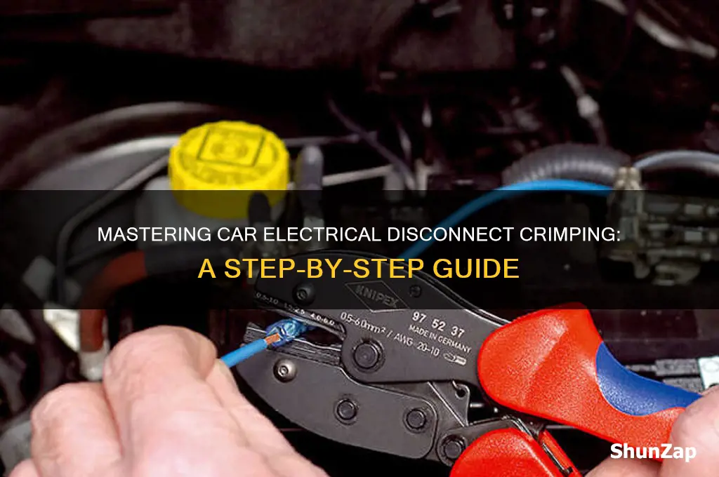 how do i crimp car electrical disconnect