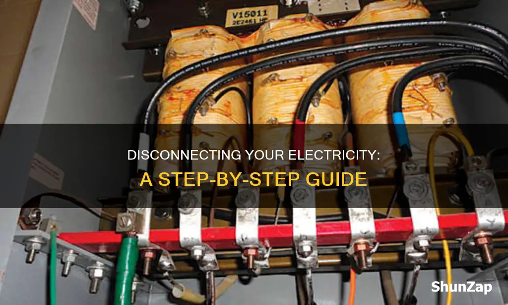 how do i disconnect my electricity connection