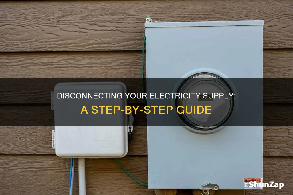 how do i disconnect my electricity supply
