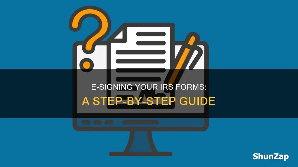 how do i electrically sign irs form