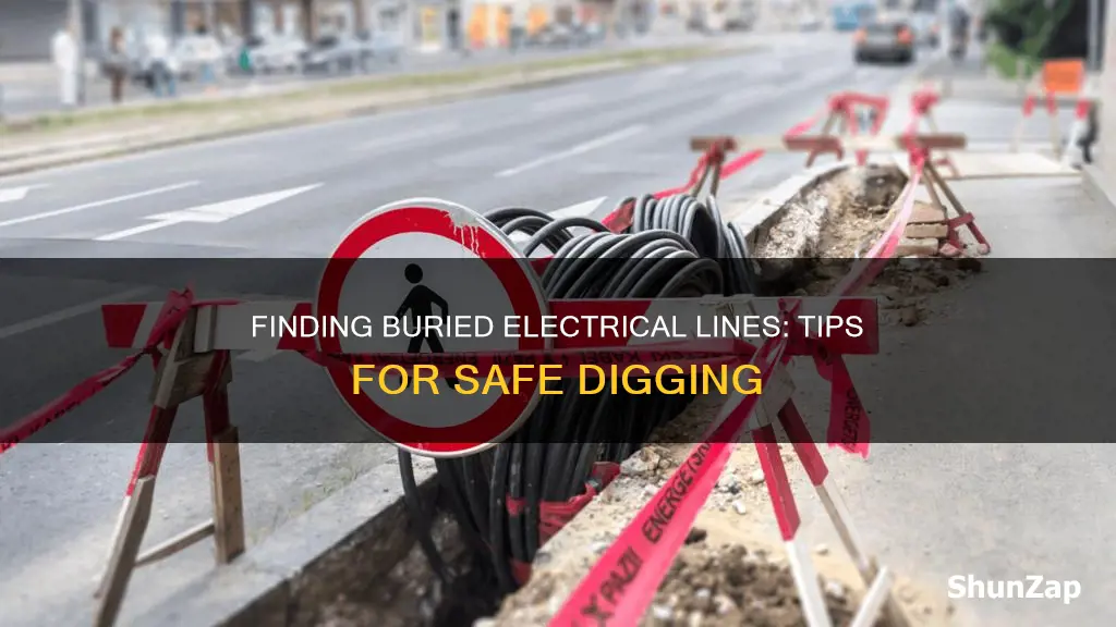 how do i find buried electrical lines