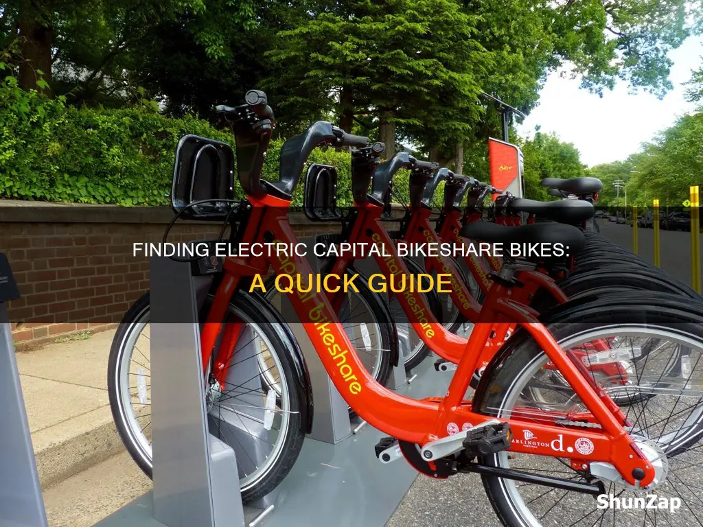 how do i find electric capital bikeshare bikes