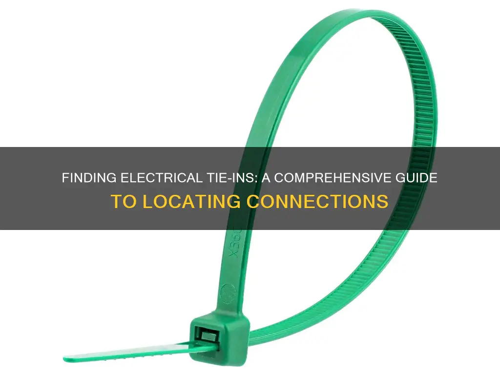 how do i find electrical tie in