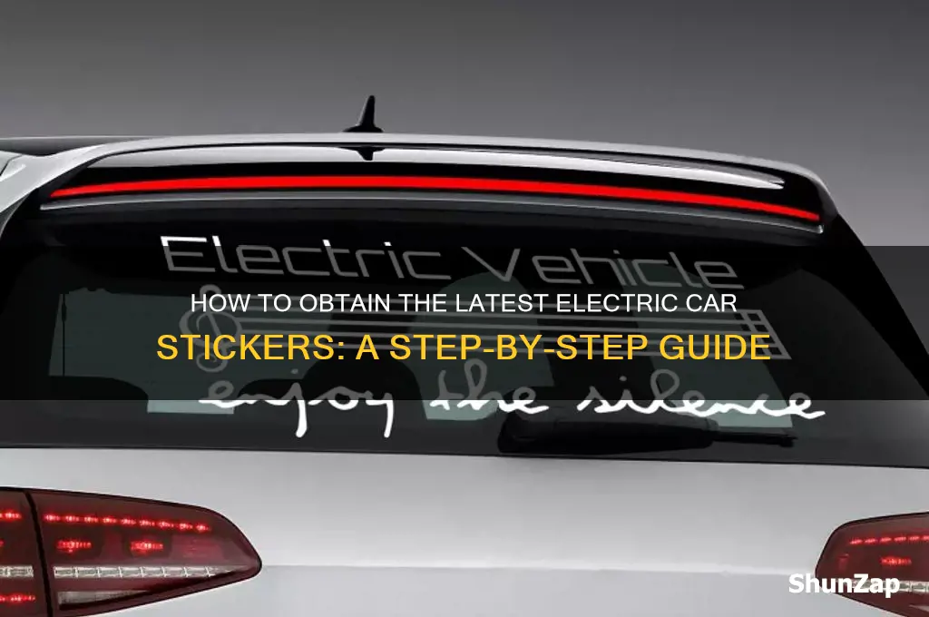 how do i get the new electric car stickers