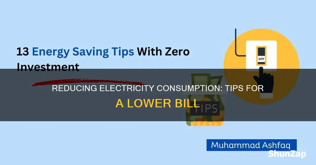 how do i reduce my electricity consumption