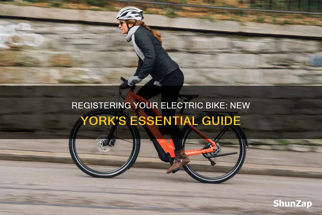 how do i register a electric bike in new york
