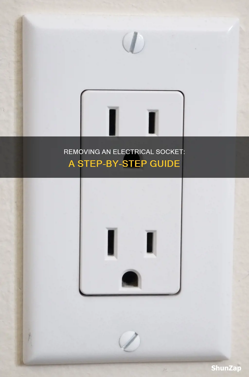 how do i remove an electrical socket