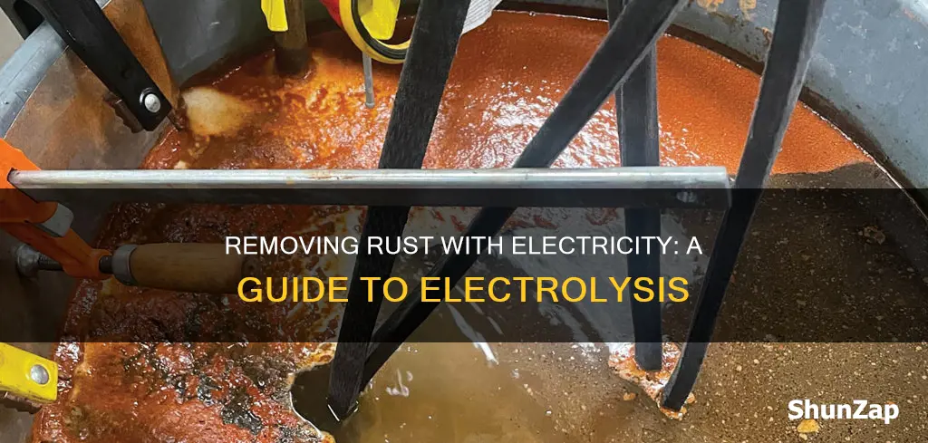 how do i remove rust with electricity