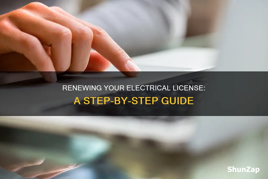 how do i renew my electrical license