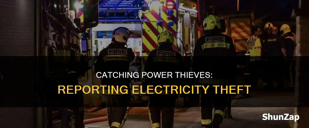 how do i report someone stealing electricity