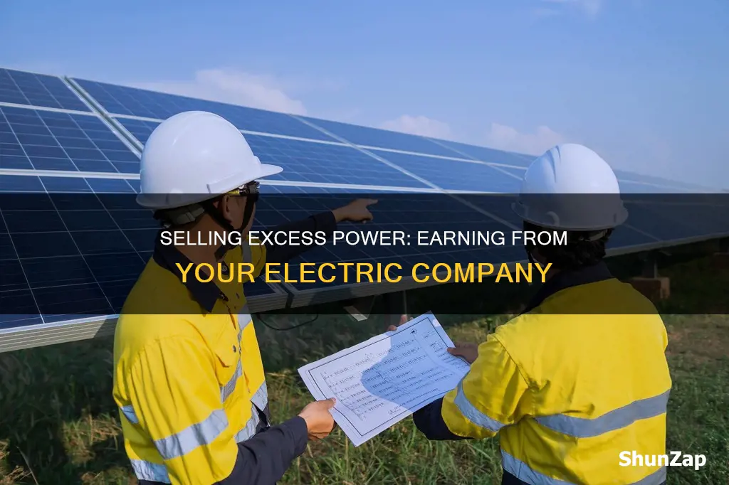 how do i sell electricity back to the electric company