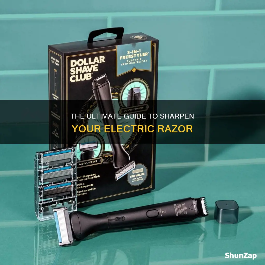 how do i sharpen an electric razor