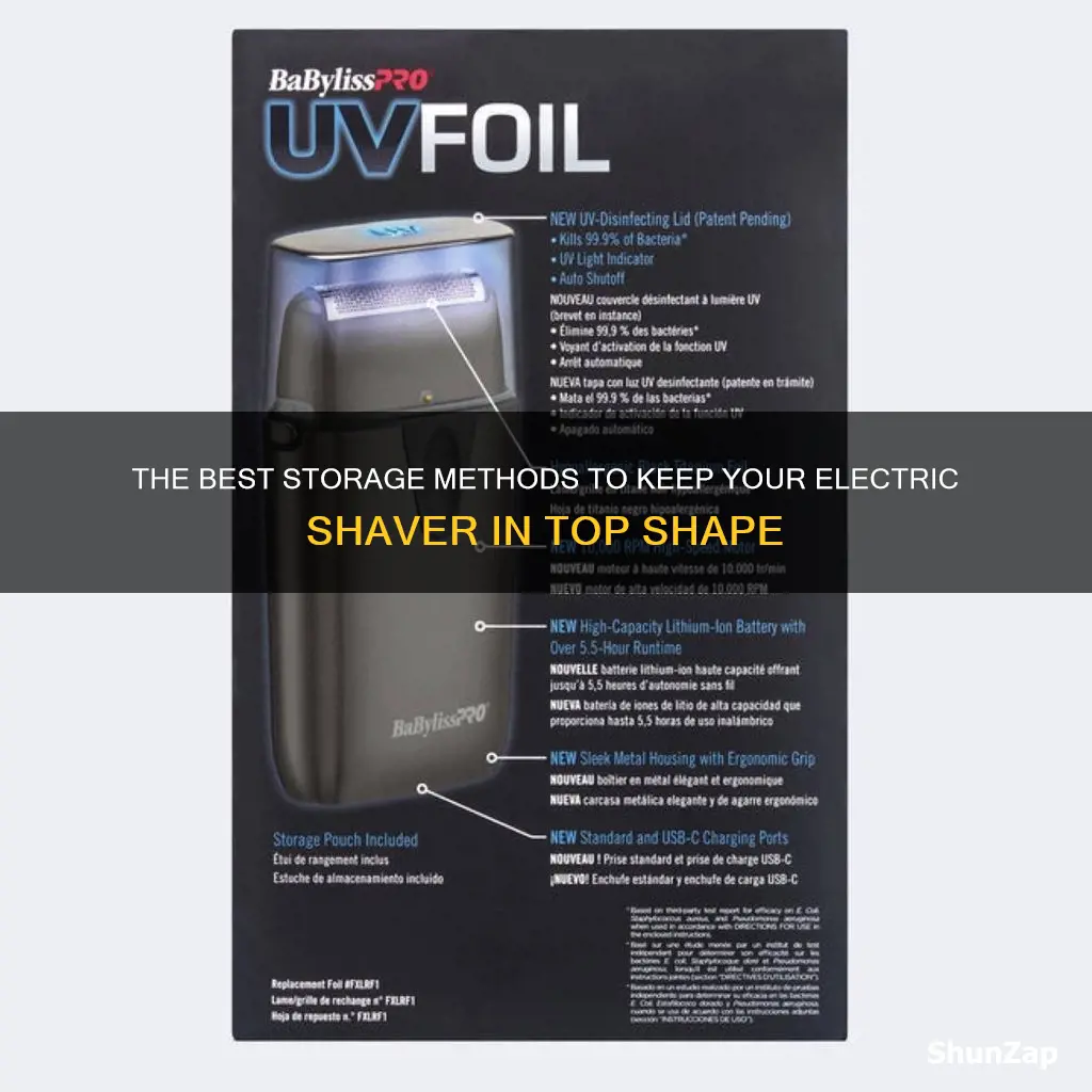 how do i store my electric shaver