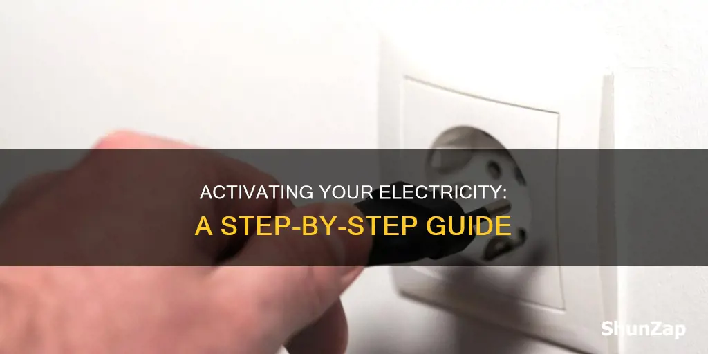 how do i turn on my electricity