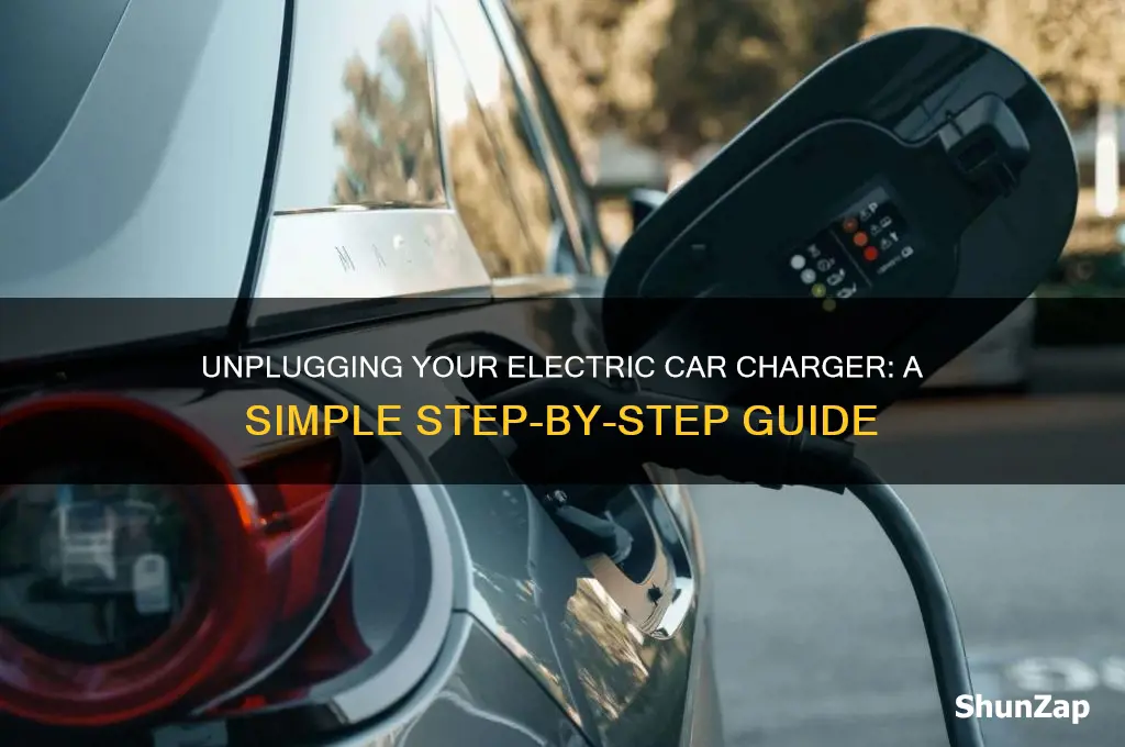 how do i unplug my electric car charger