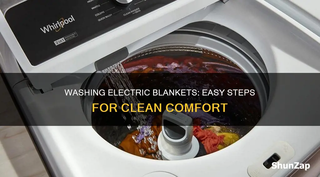 how do i wash a electric blanket