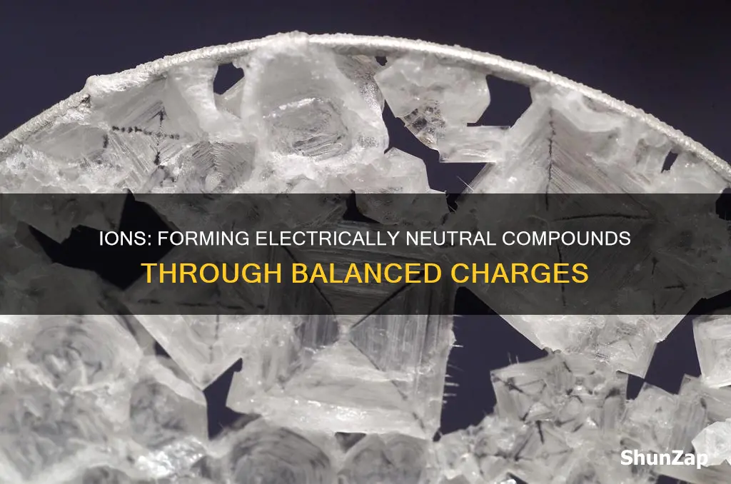 how do ions form electrically neutral compounds