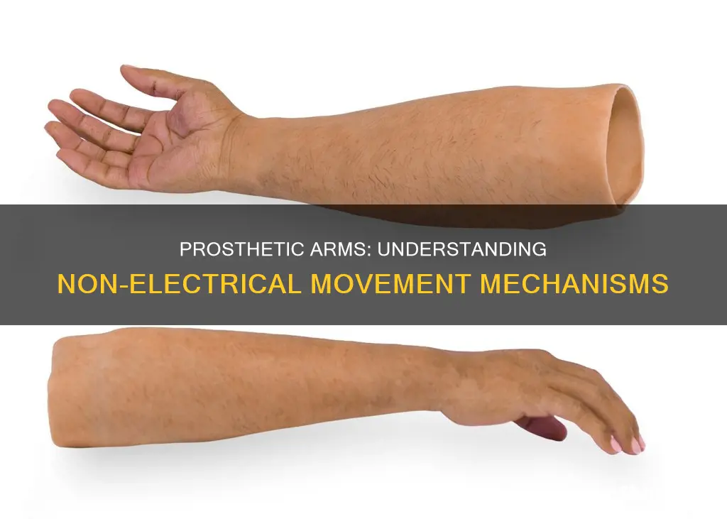 how do non-electrical prosthetic arms move