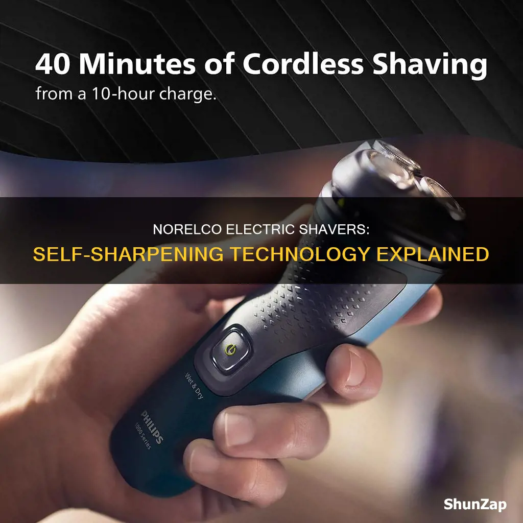 how do norelco electric shavers self sharpen