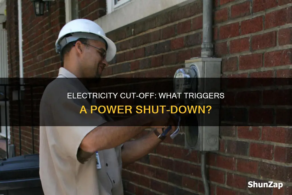 how do they shut your electric off