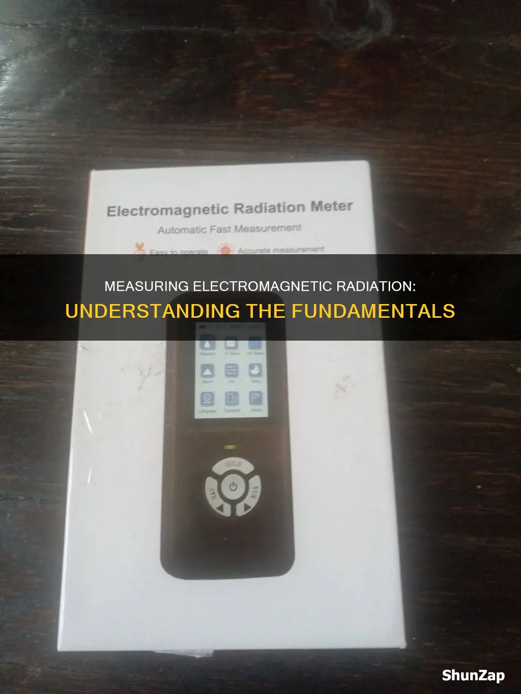 how do we measure electro magnetic radiation