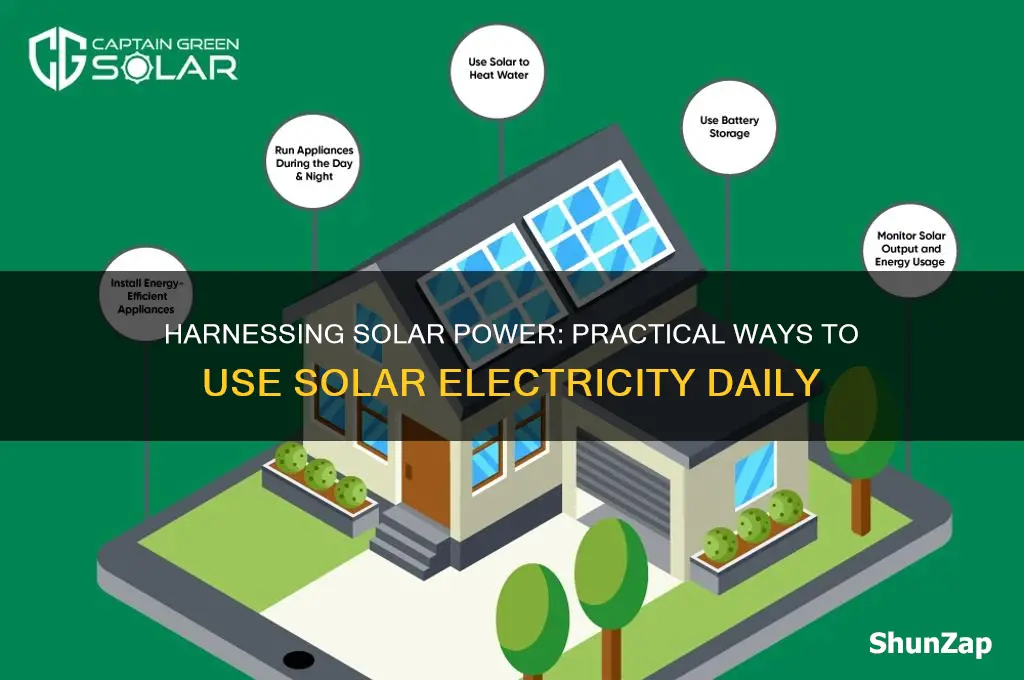 how do we use solar electricity