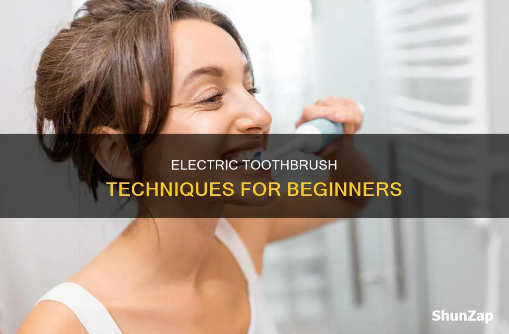 how do you brush with electric toothbrush