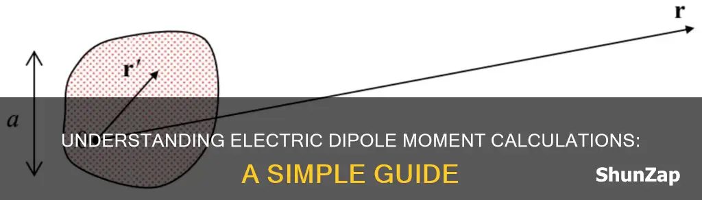 how do you calculate electric dipole moment