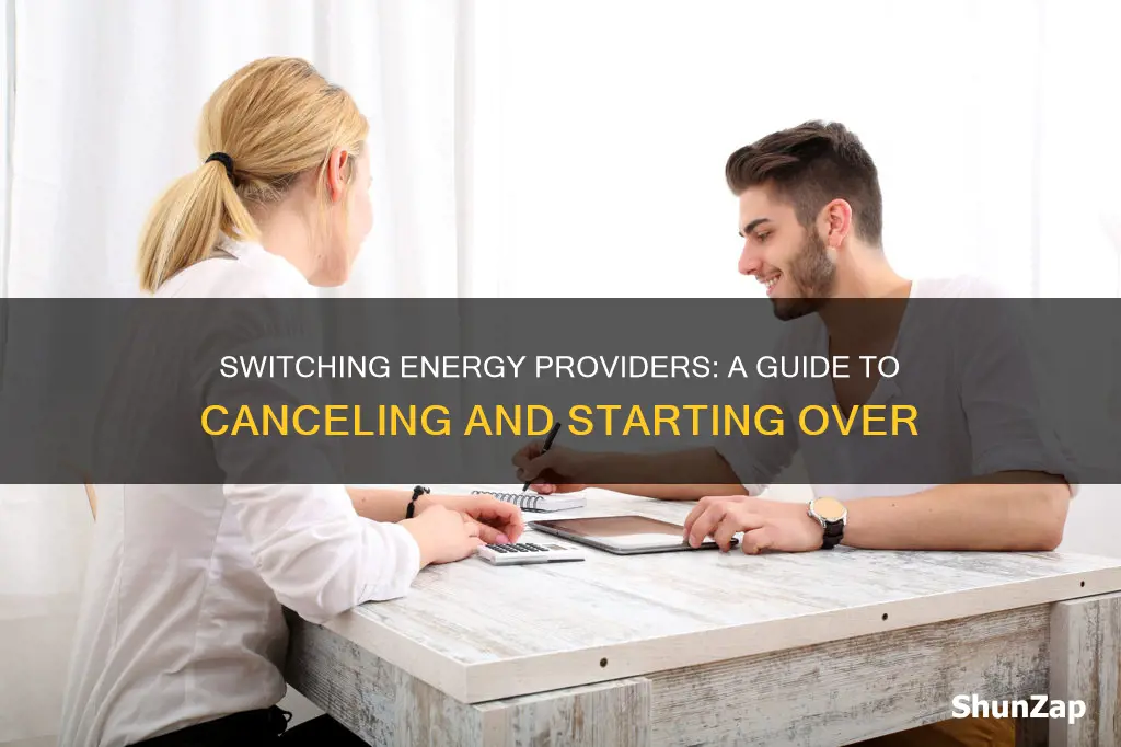 how do you cancel electric and staret w new company