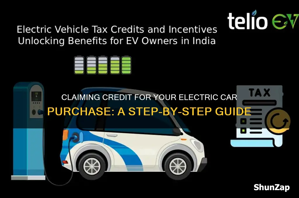 how do you claim credit on electric car