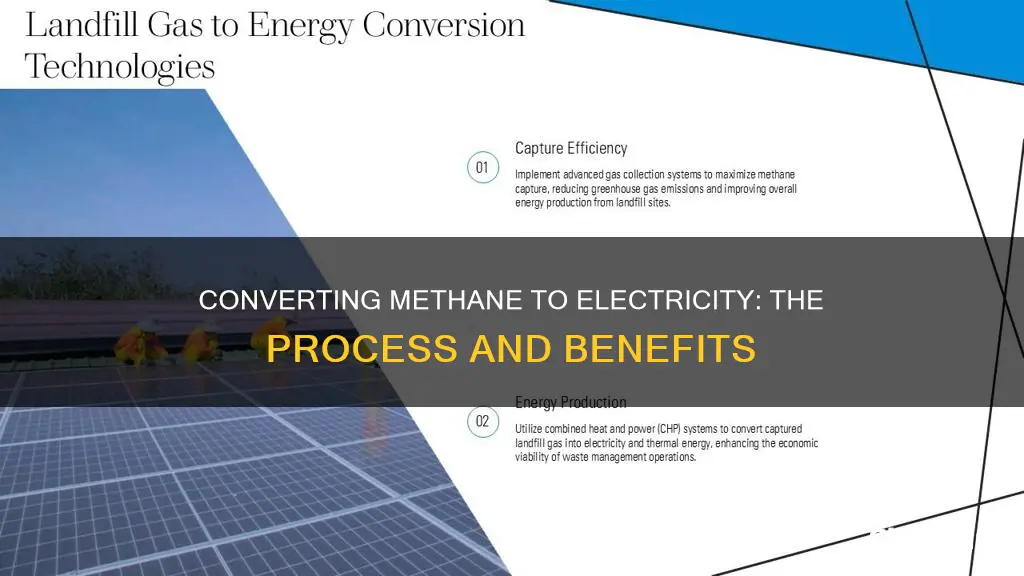 how do you convert methane to electricity