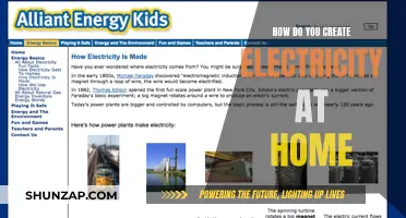 Creating Electricity at Home: DIY Power Generation