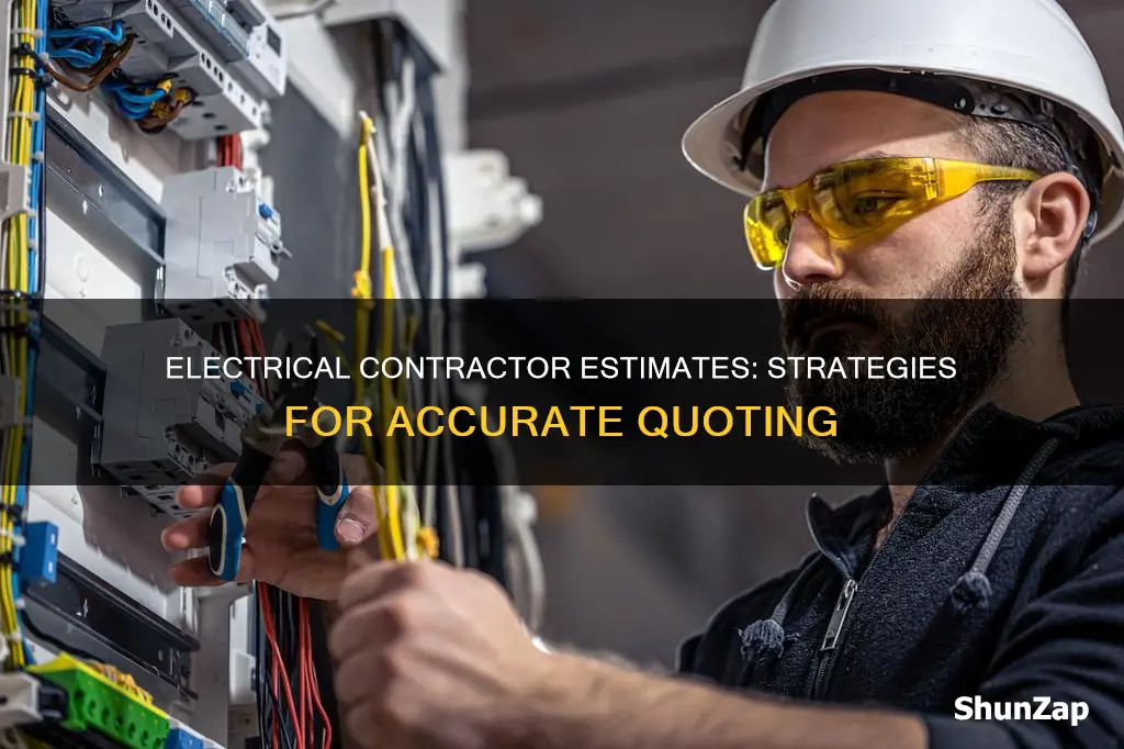 how do you do electrical contractor estimates