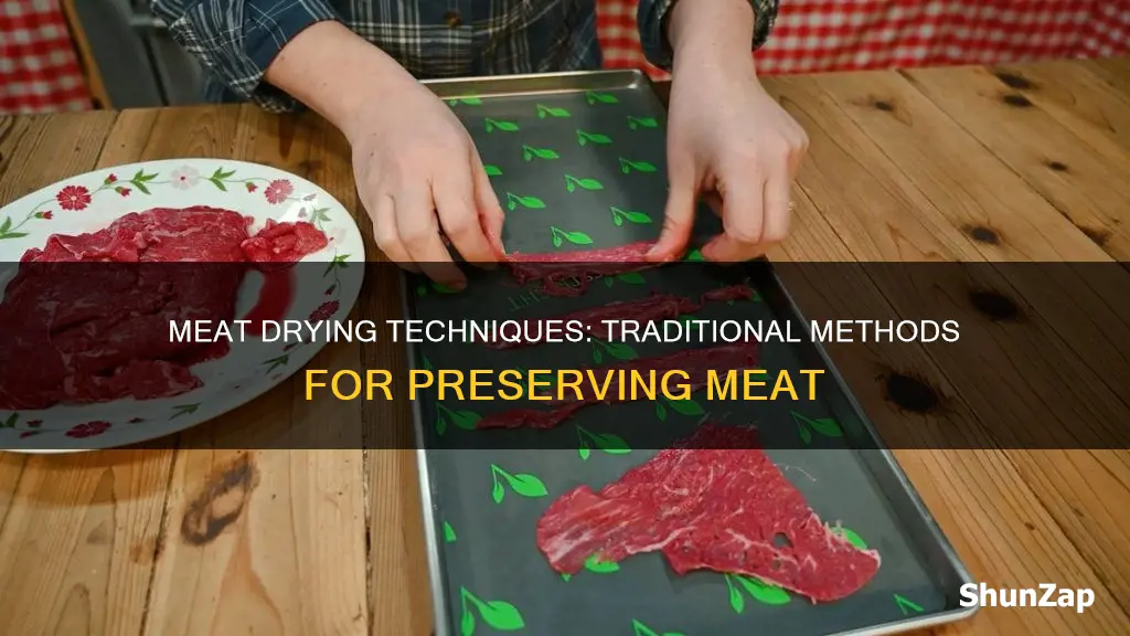 how do you dry meat without electricity