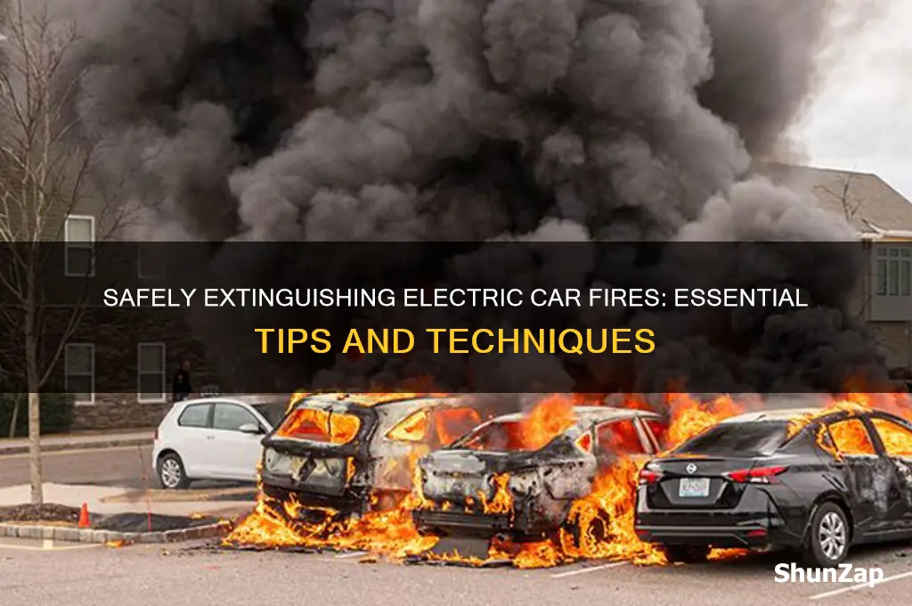 how do you extinguish an electric car fire