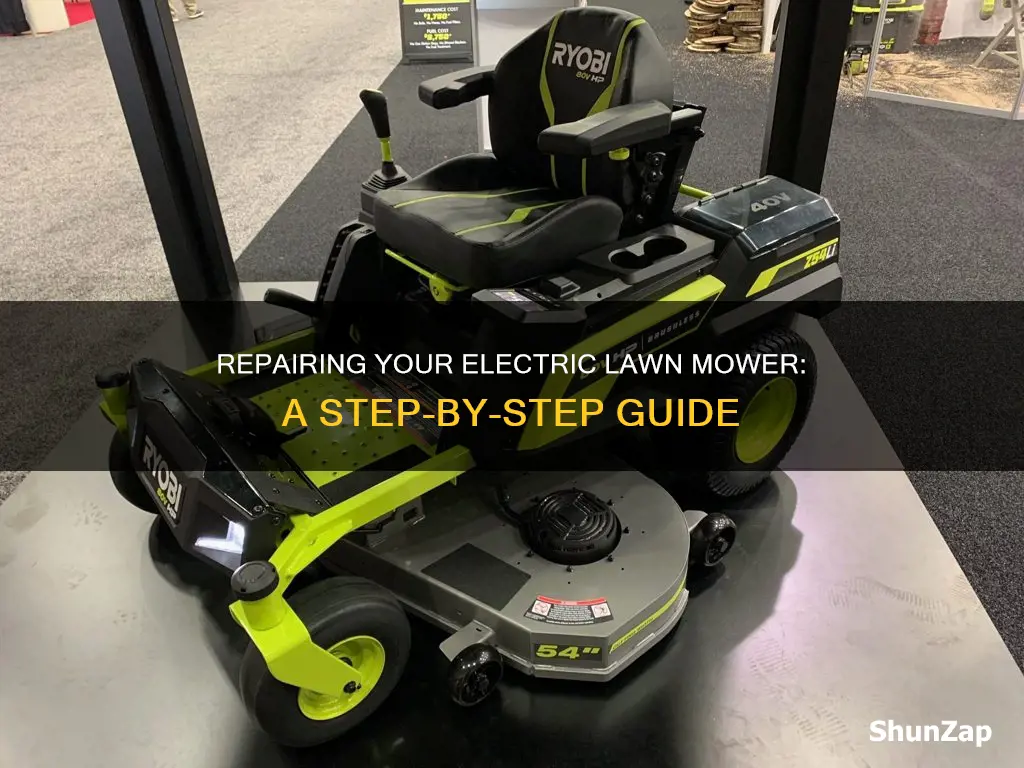 how do you fix electric lawn mower