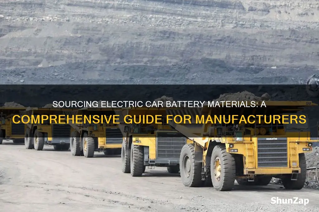 how do you get the materials for electric car battery