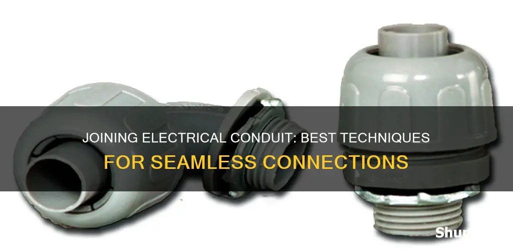 how do you join electrical conduit together