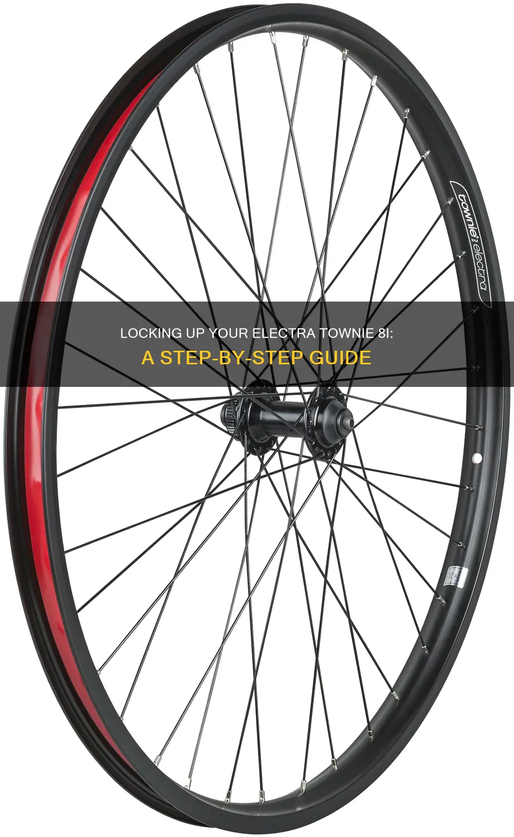 how do you lock electra townie 8i