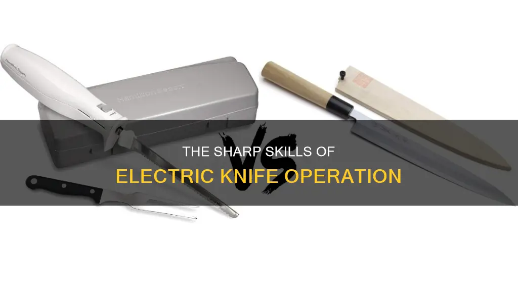 how do you operate an electric knife