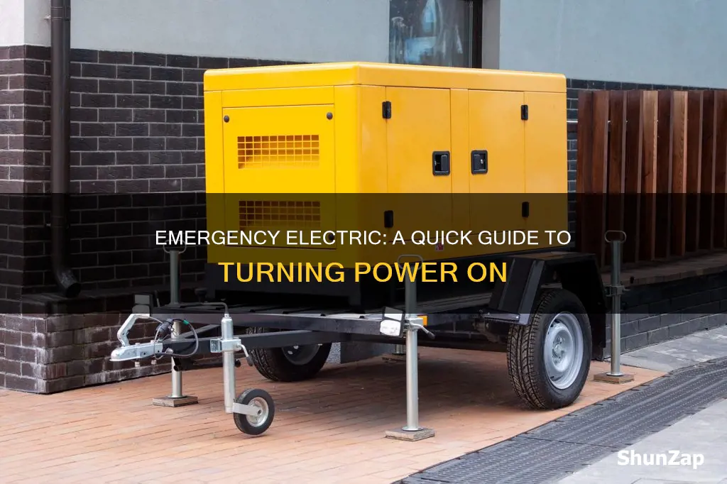 how do you put emergency electric on