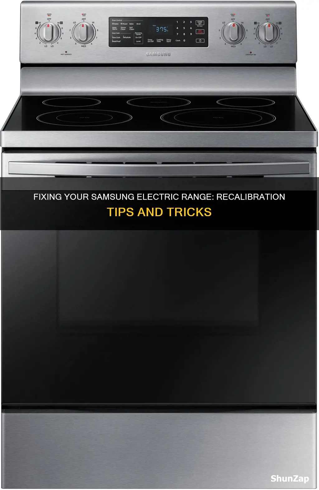 how do you recalibrate samsung electric range