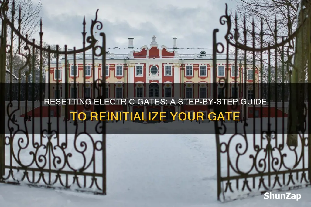 how do you reset an electric gate