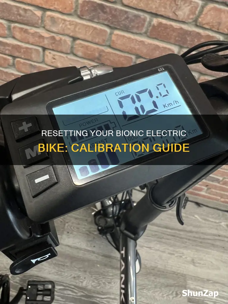 how do you reset calibration on a bionic electric bike