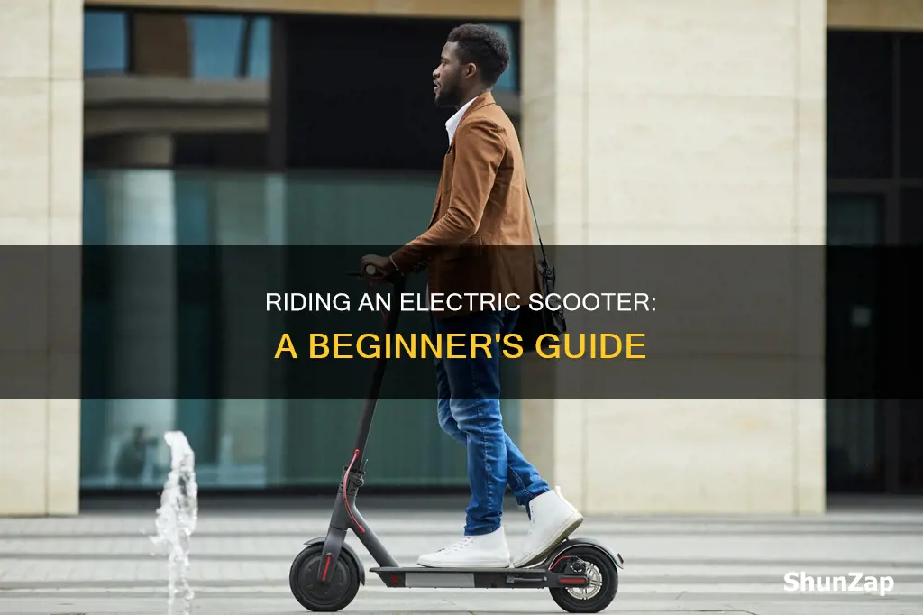 how do you ride a electric scooter